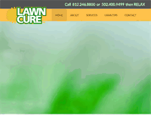 Tablet Screenshot of lawncure.com